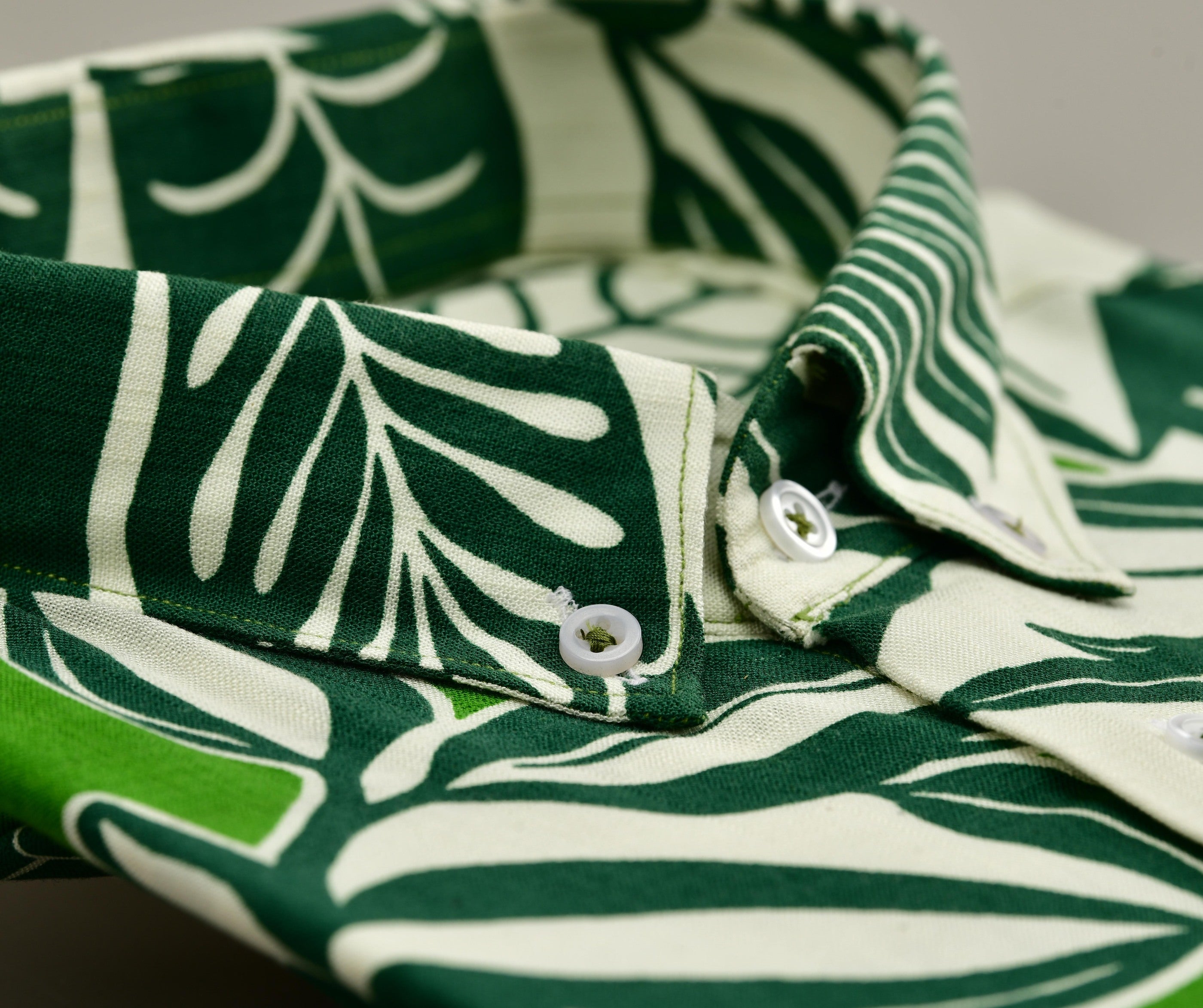 Green Floral Shirt Semi Formal humyaunalamgir