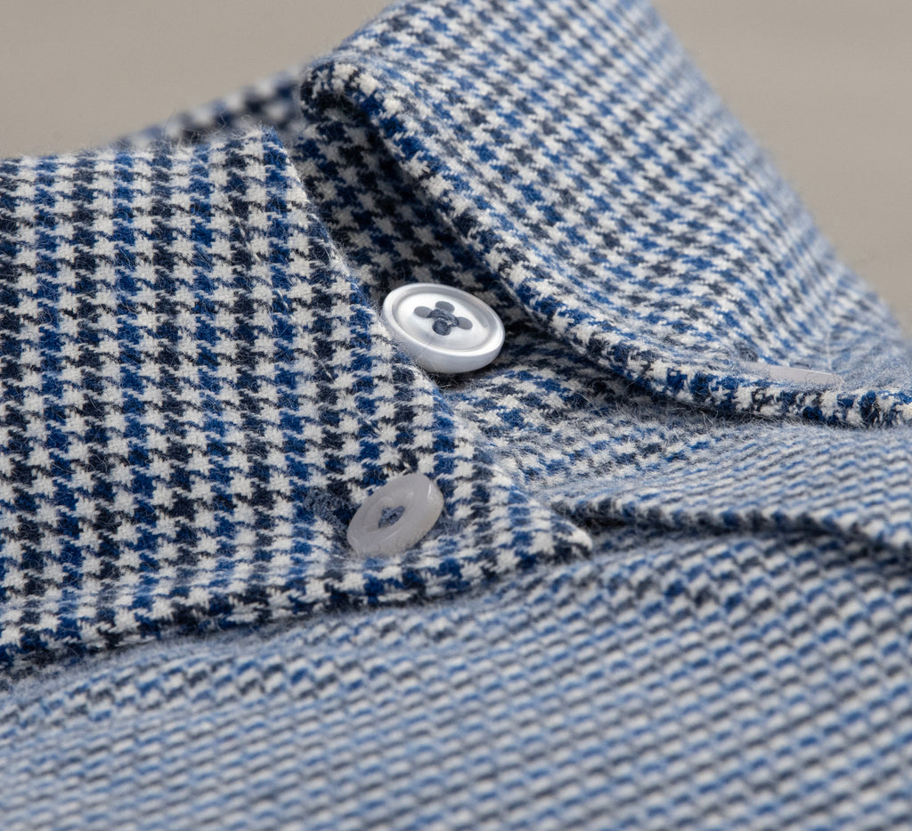 Blue Checks Shirt Semi Formal humyaunalamgir