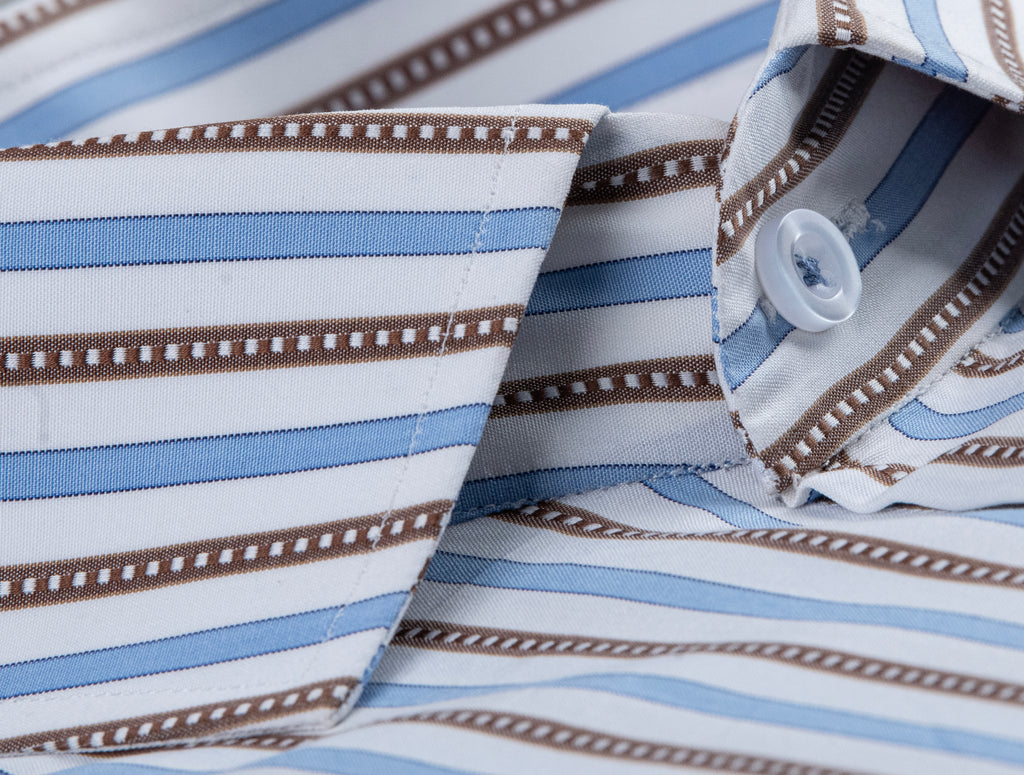 White Stripe Shirt Semi Formal humyaunalamgir