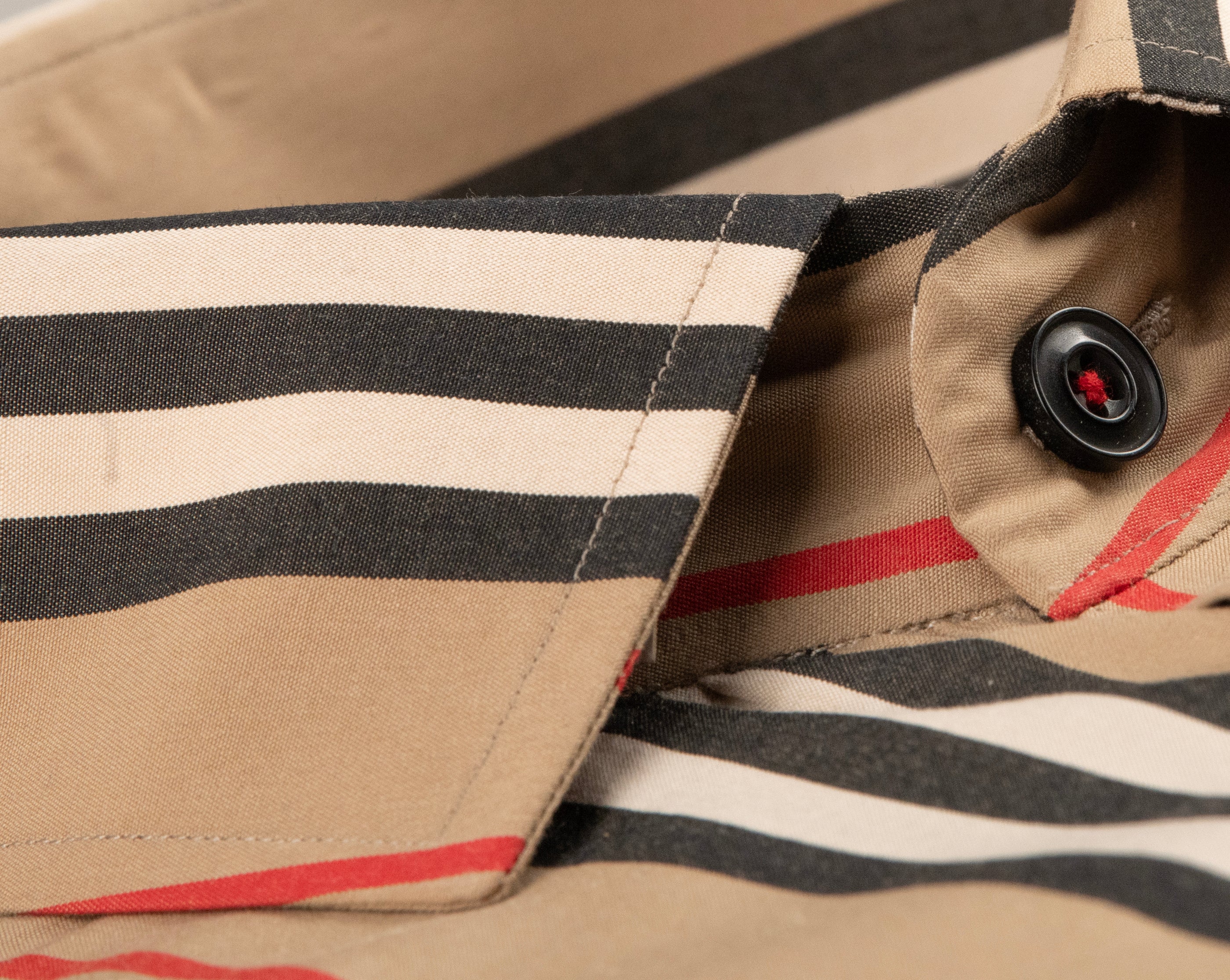 Beige Stripe Shirt Humayunalamgir