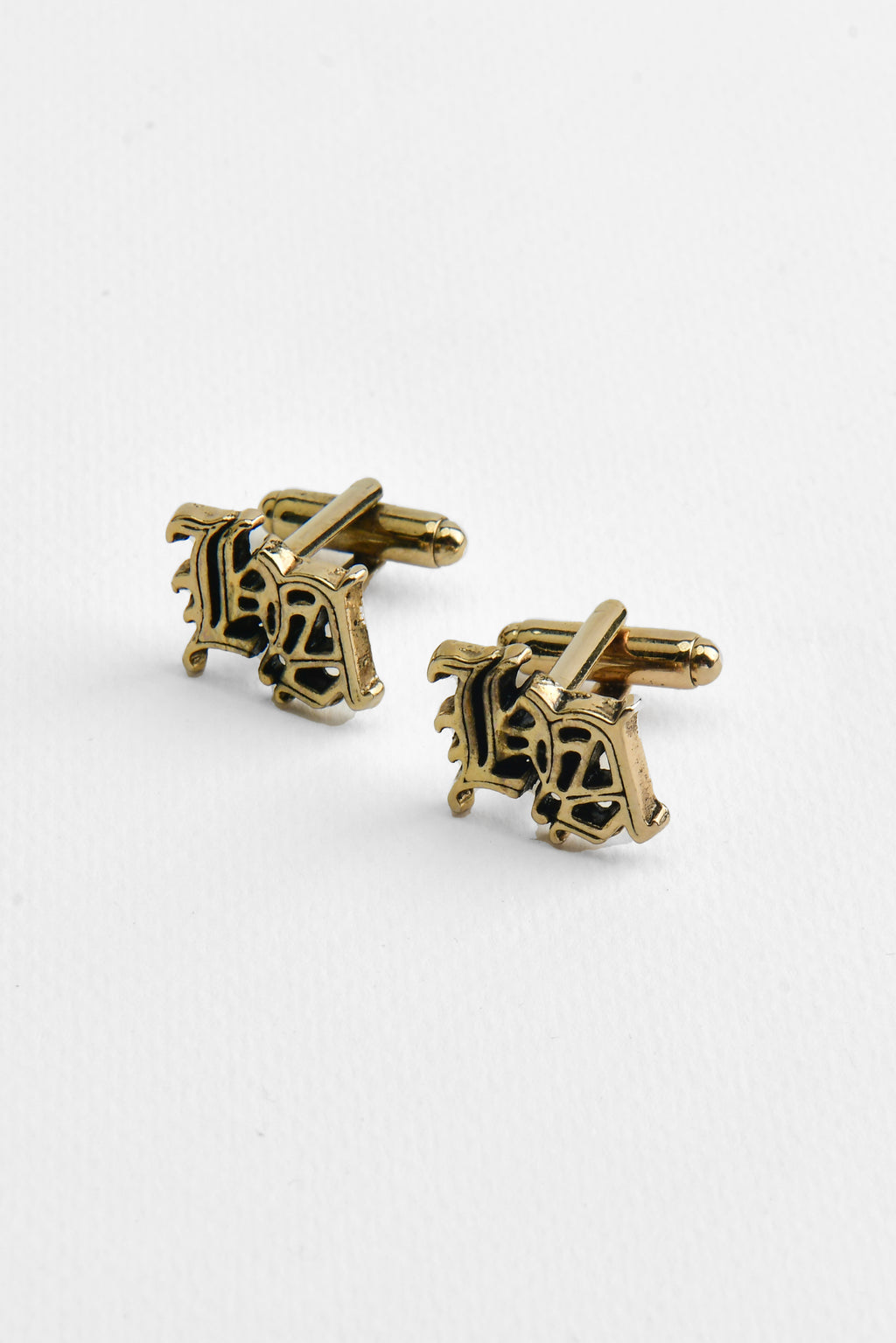 HA Golden Cufflinks Humayunalamgir
