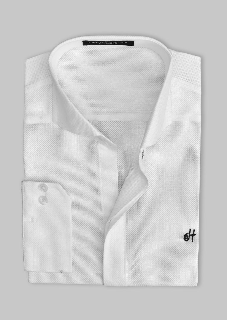 White Dolby Shirt Semi Formal humyaunalamgir