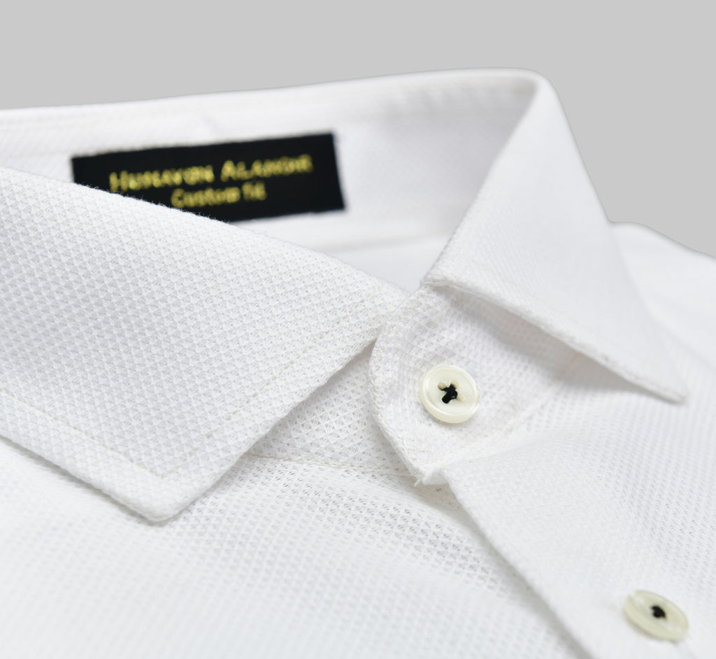White Dolby Fabric Shirt Semi Formal humyaunalamgir