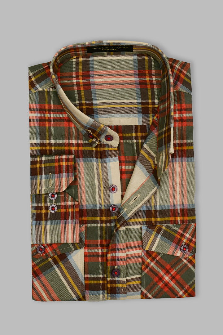 Check Multi Colour Shirt Humayunalamgir