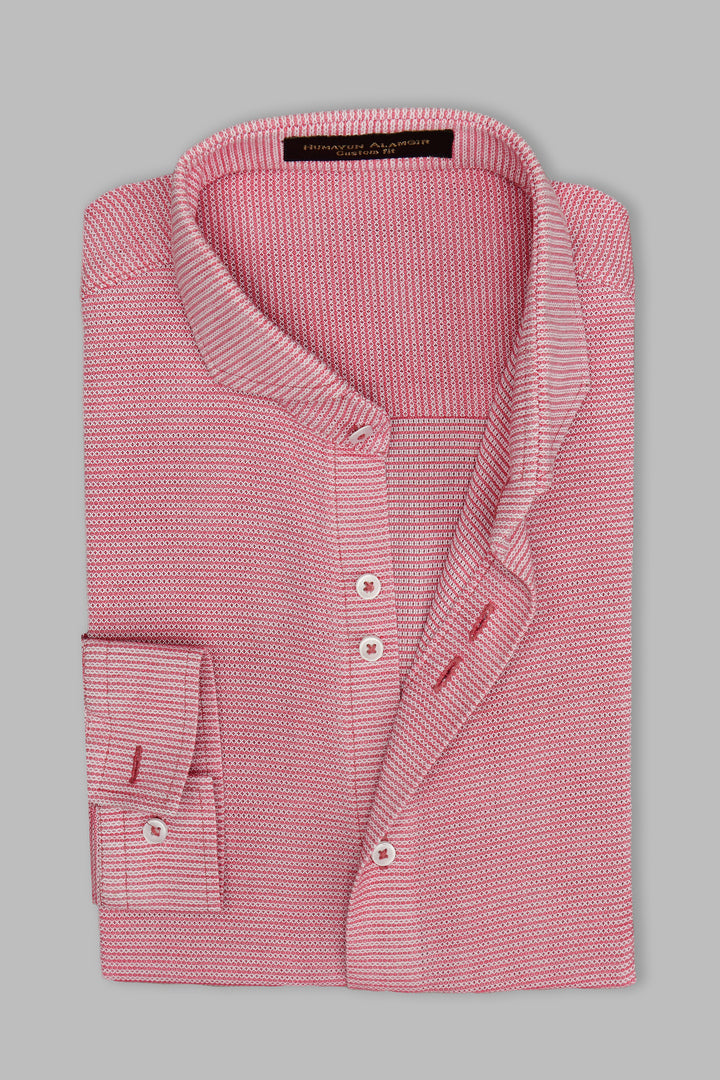 Pink Harybon Egyption Cotton Shirt Semi Formal humyaunalamgir