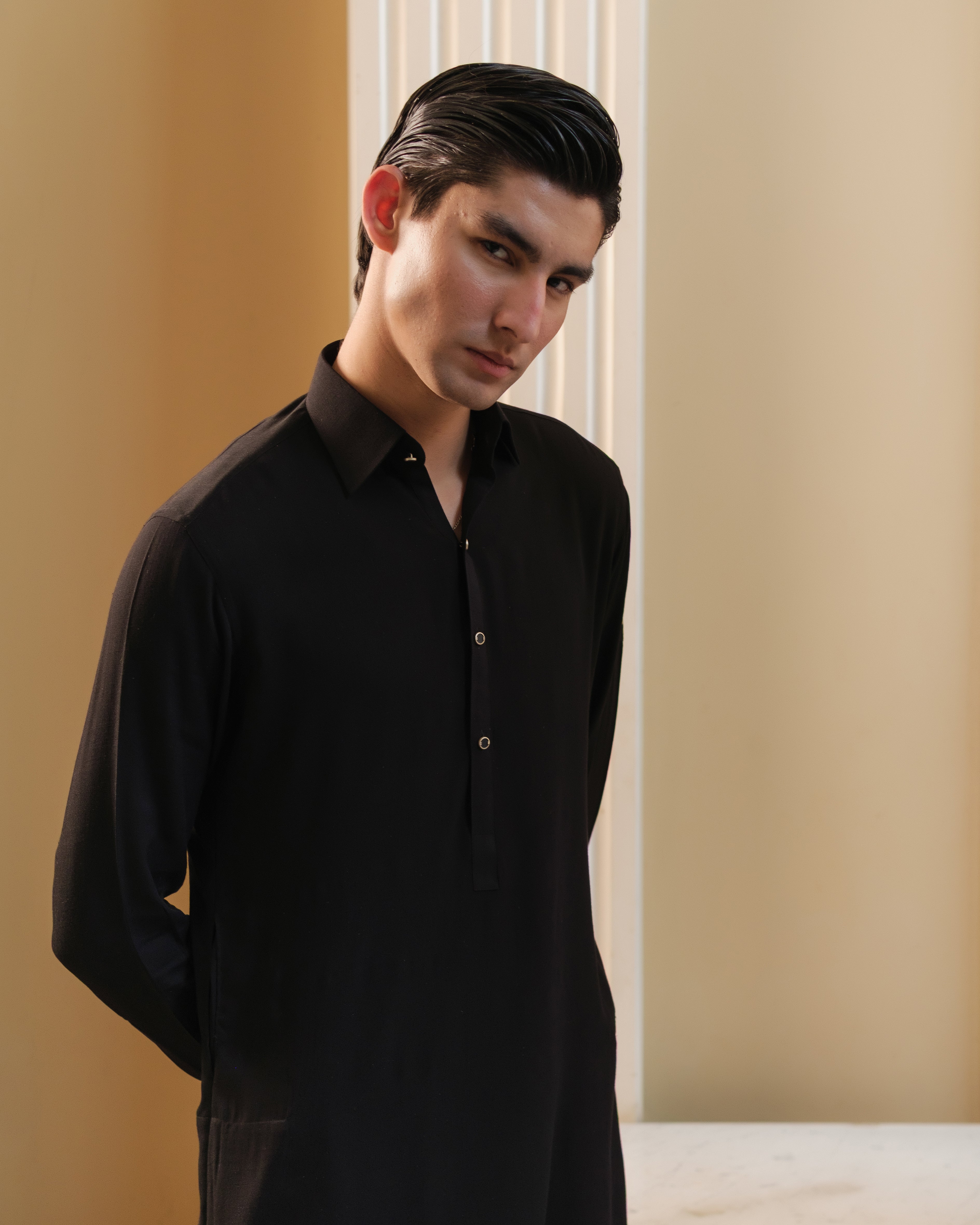 BLACK LINE FARSHI KURTA PAJAMA