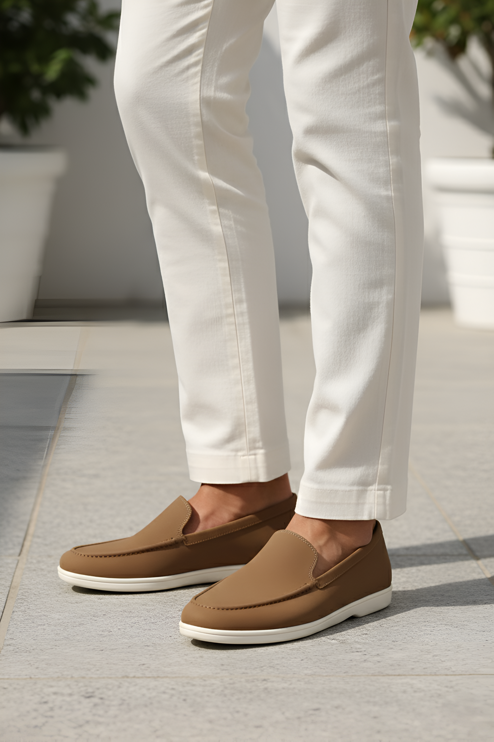 Light Brown Loafers Shoes Humayun Alamgir