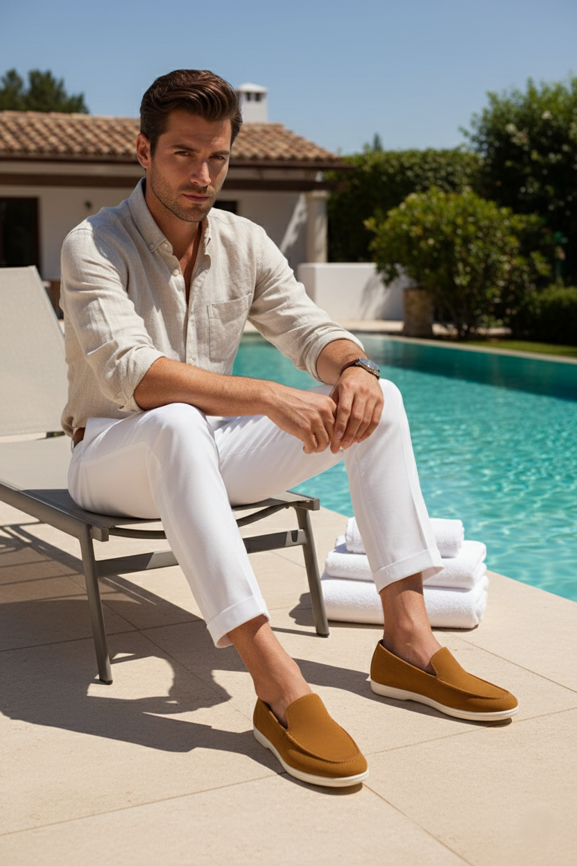 Caramel Brown Loafers Shoes Humayun Alamgir