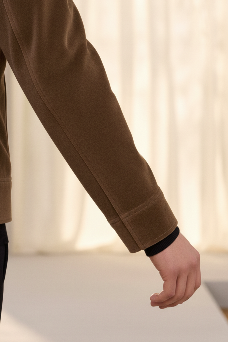 Embroidered Brown Velvet Jacket With Signature Winter Jackets Humayun Alamgir