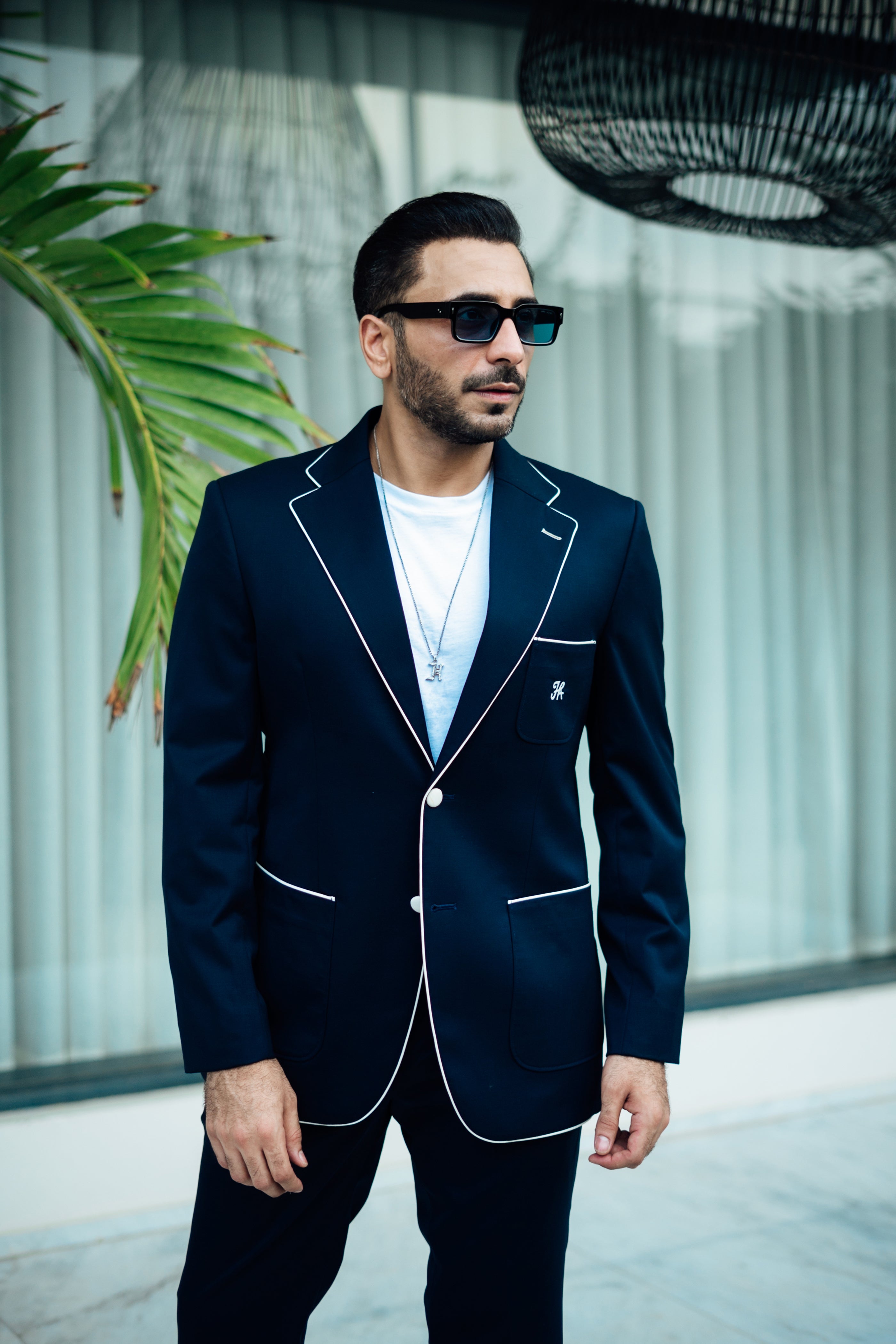 NAVY BLUE ITALIAN TWO PIECE SUIT Humayunalamgir