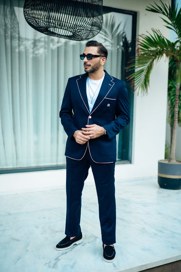 NAVY BLUE ITALIAN TWO PIECE SUIT