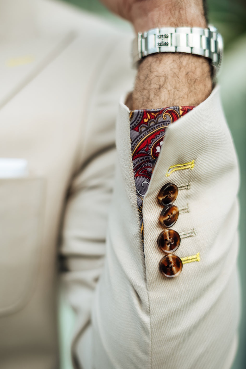 BEIGE ITALIAN SUIT Humayunalamgir