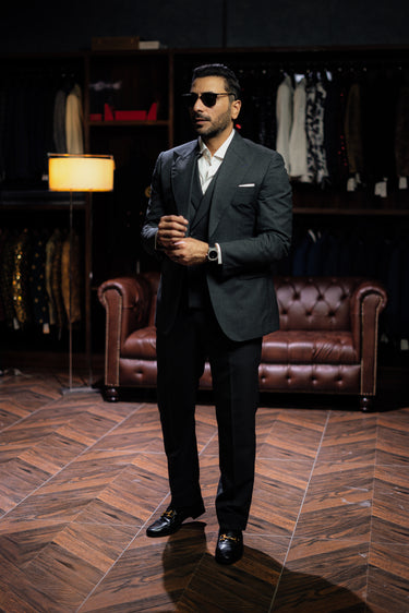 Charcoal grey Italian suit