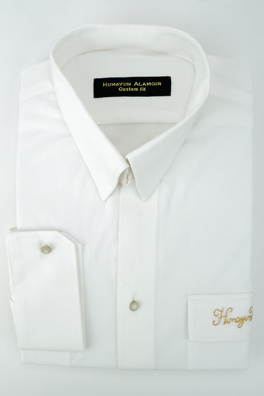 WHITE DOUBLE POCKET SHIRT