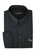 BLACK DOUBLE POCKET SHIRT Humayunalamgir