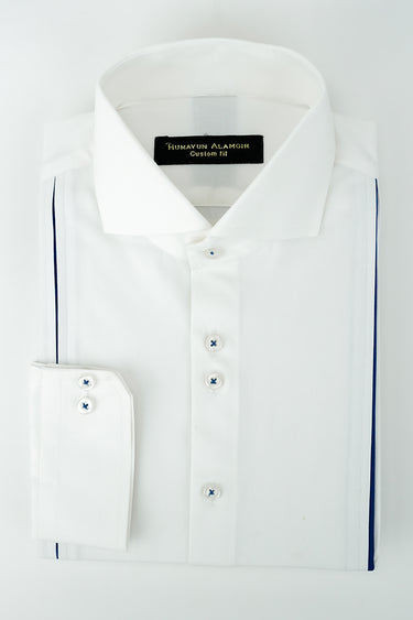 WHITE FOX PLATE SHIRT Humayunalamgir