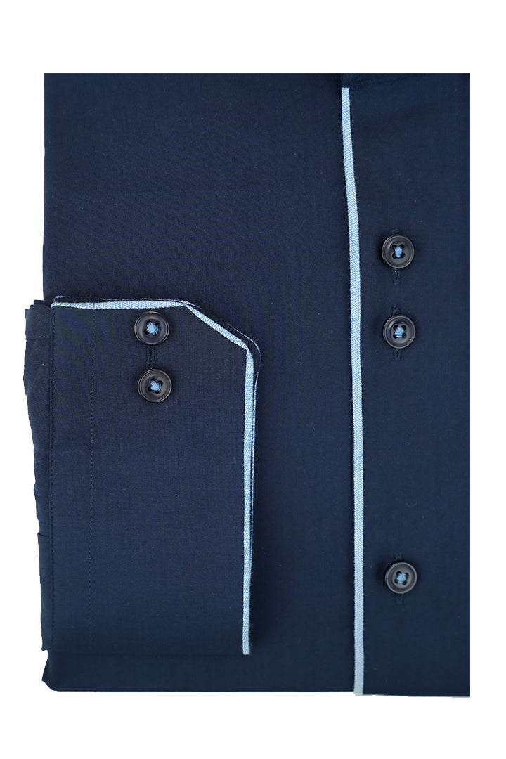 BLUE STRETCHABLE SHIRT Humayunalamgir