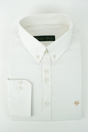 WHITE LINEN SHIRT