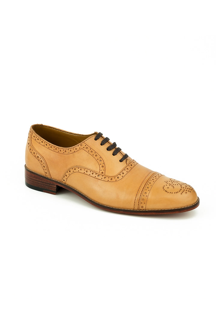 MUSTARD CAP TOE OXFORD SHOES Shoes humyaunalamgir