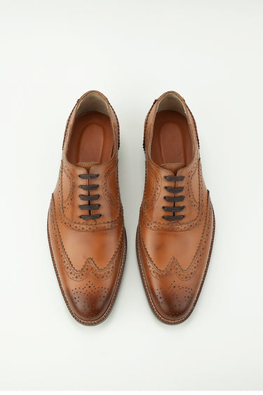 BURNISHED TAN SHOES