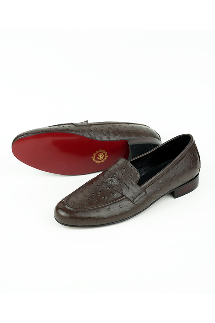 DARK BROWN PENNY LOAFERS Shoes humyaunalamgir