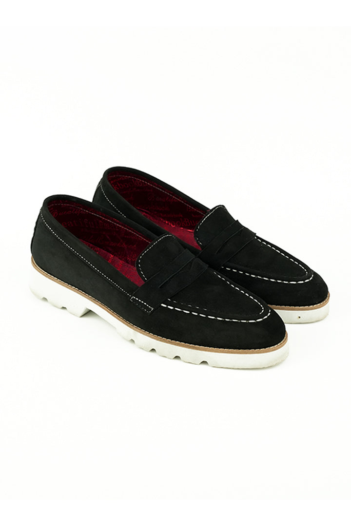 BLACK SUMMER WALK LOAFERS Shoes humyaunalamgir
