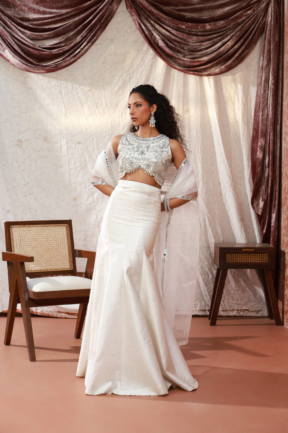 Amelia Blouse,Skirt with Dupatta Clothing Humayun Alamgir