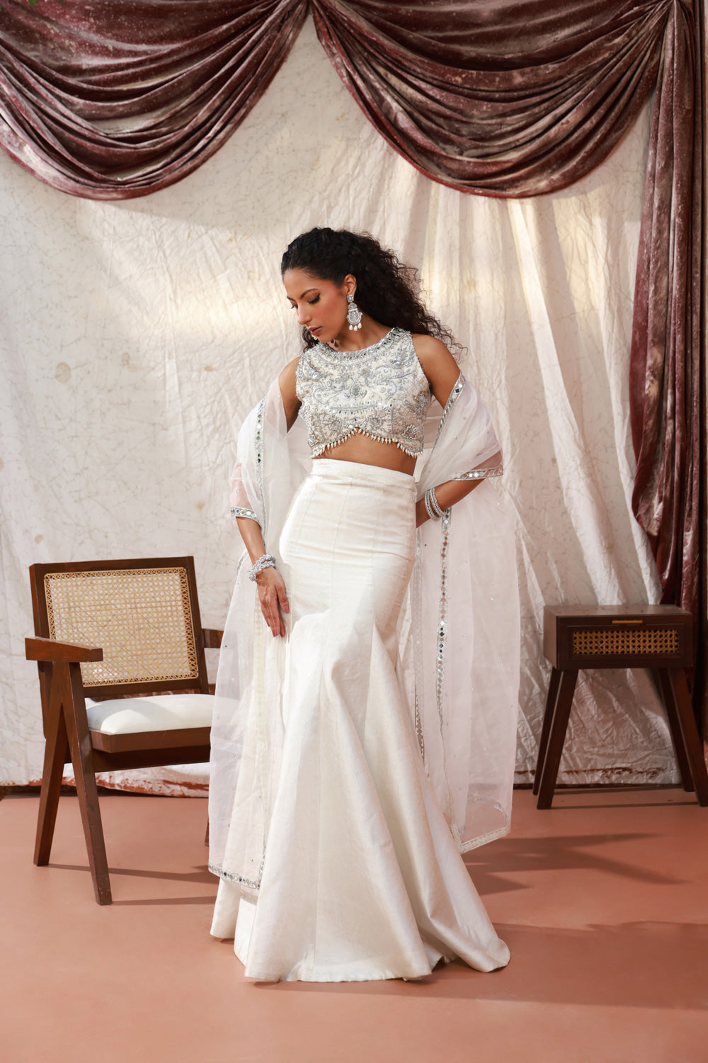 Amelia Blouse,Skirt with Dupatta Clothing Humayun Alamgir