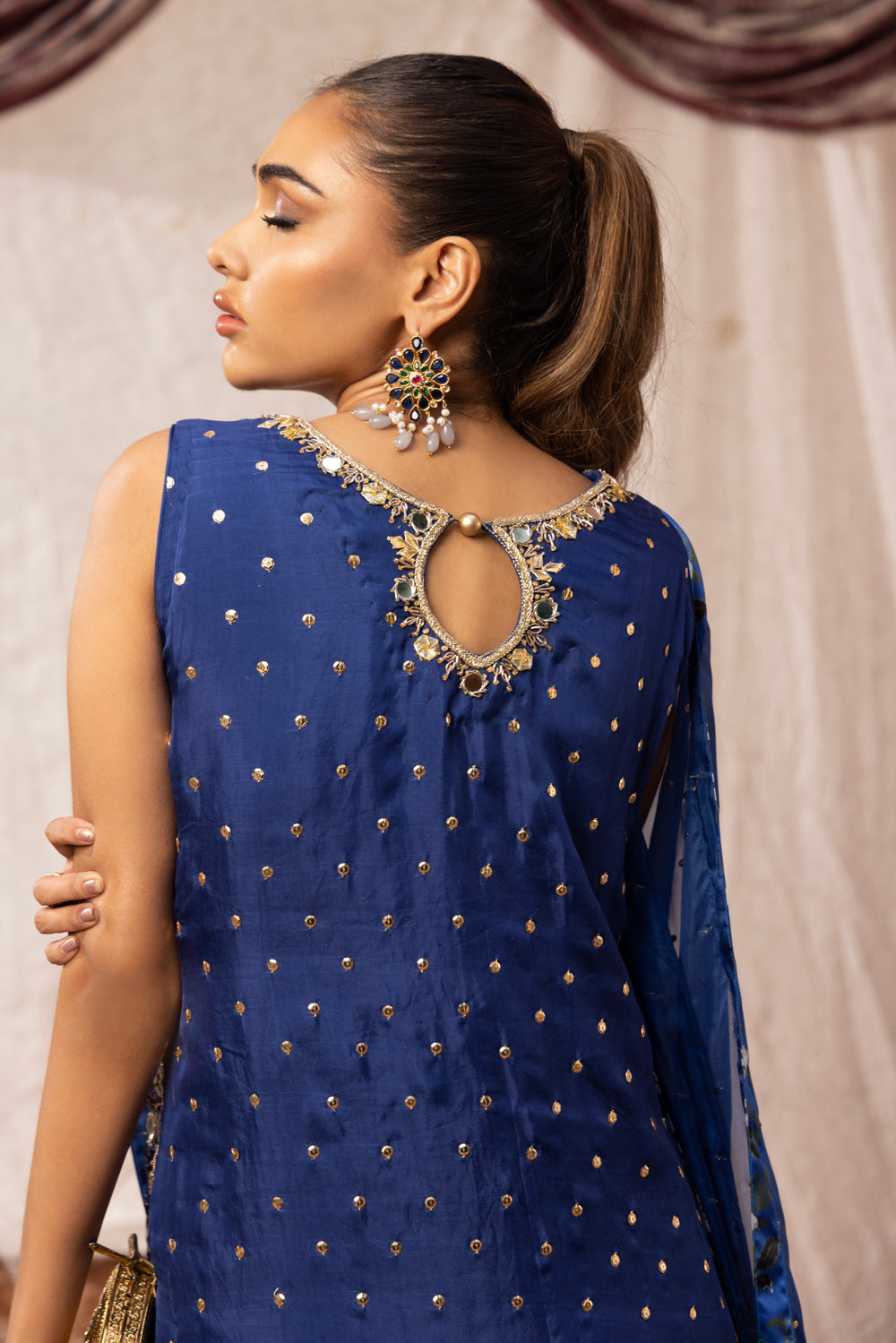 Afraa Shirt with Crush Pants Clothing Humayun Alamgir