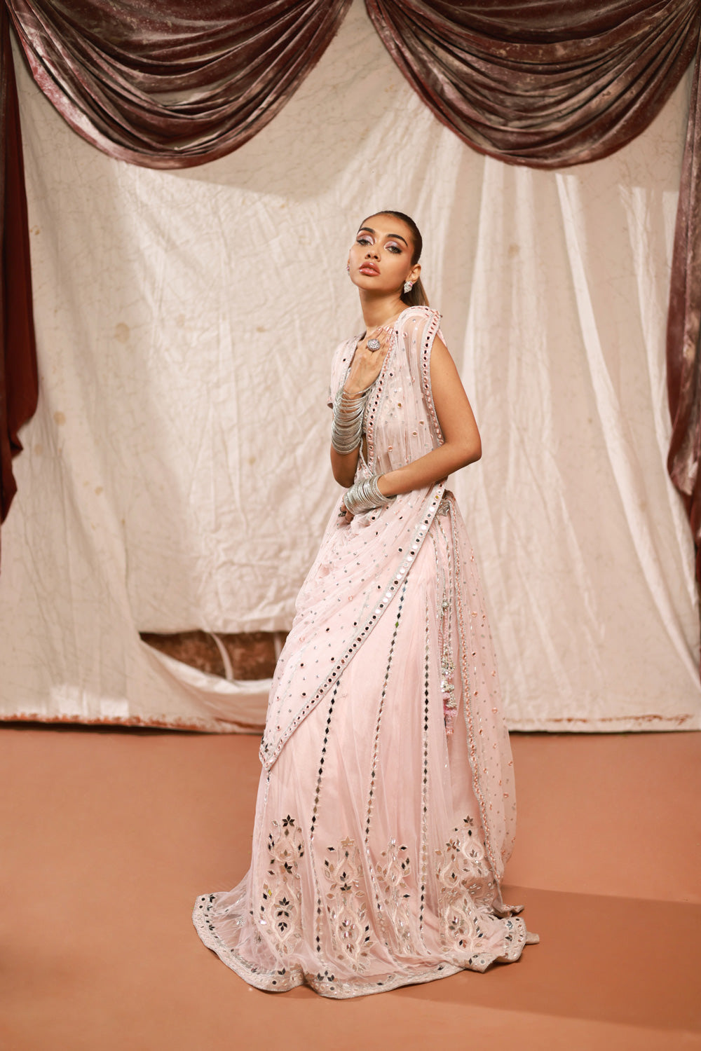 Sitara Sharara Choli with Dupatta Clothing Humayun Alamgir