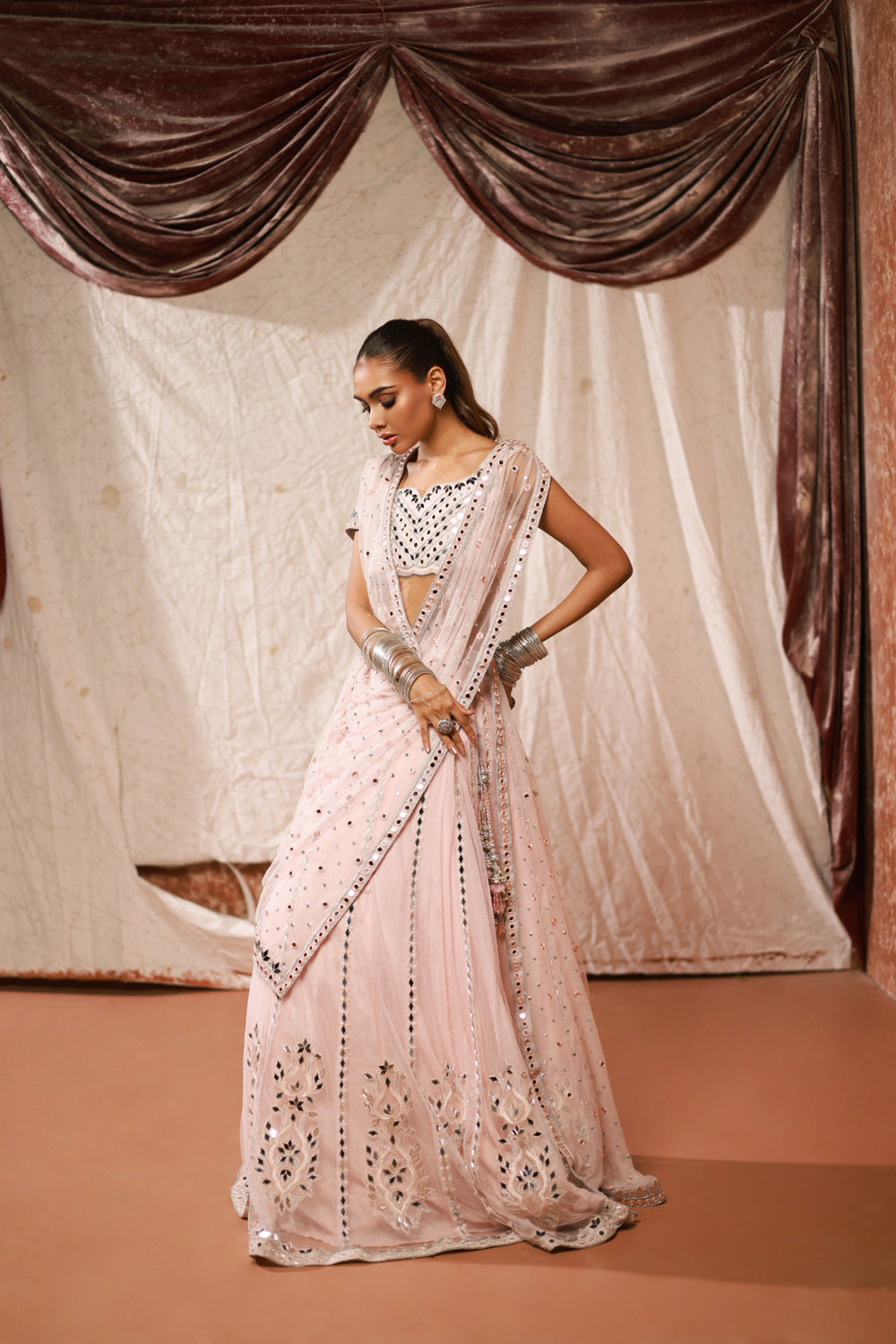 Sitara Sharara Choli with Dupatta Clothing Humayun Alamgir