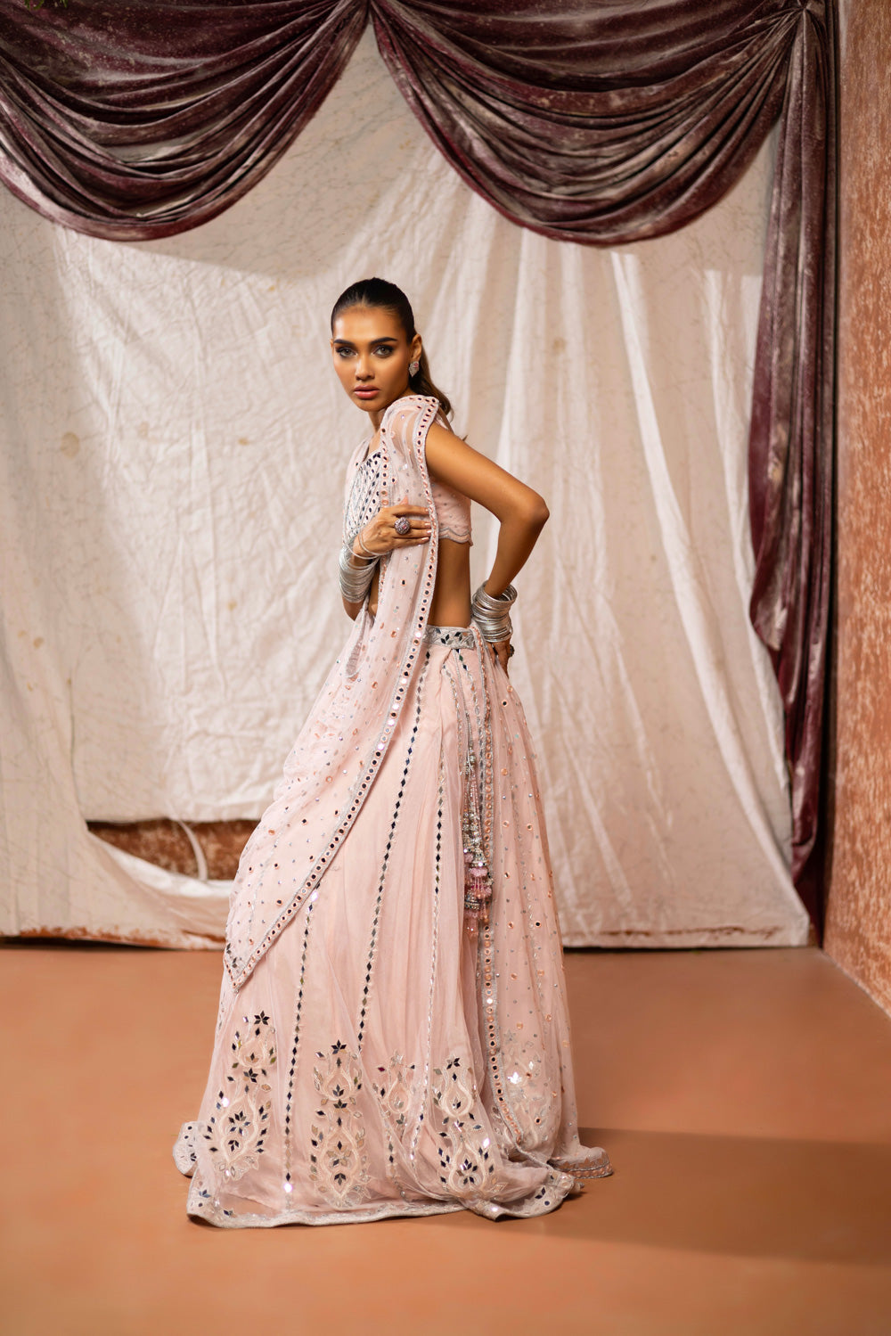 Sitara Sharara Choli with Dupatta Clothing Humayun Alamgir