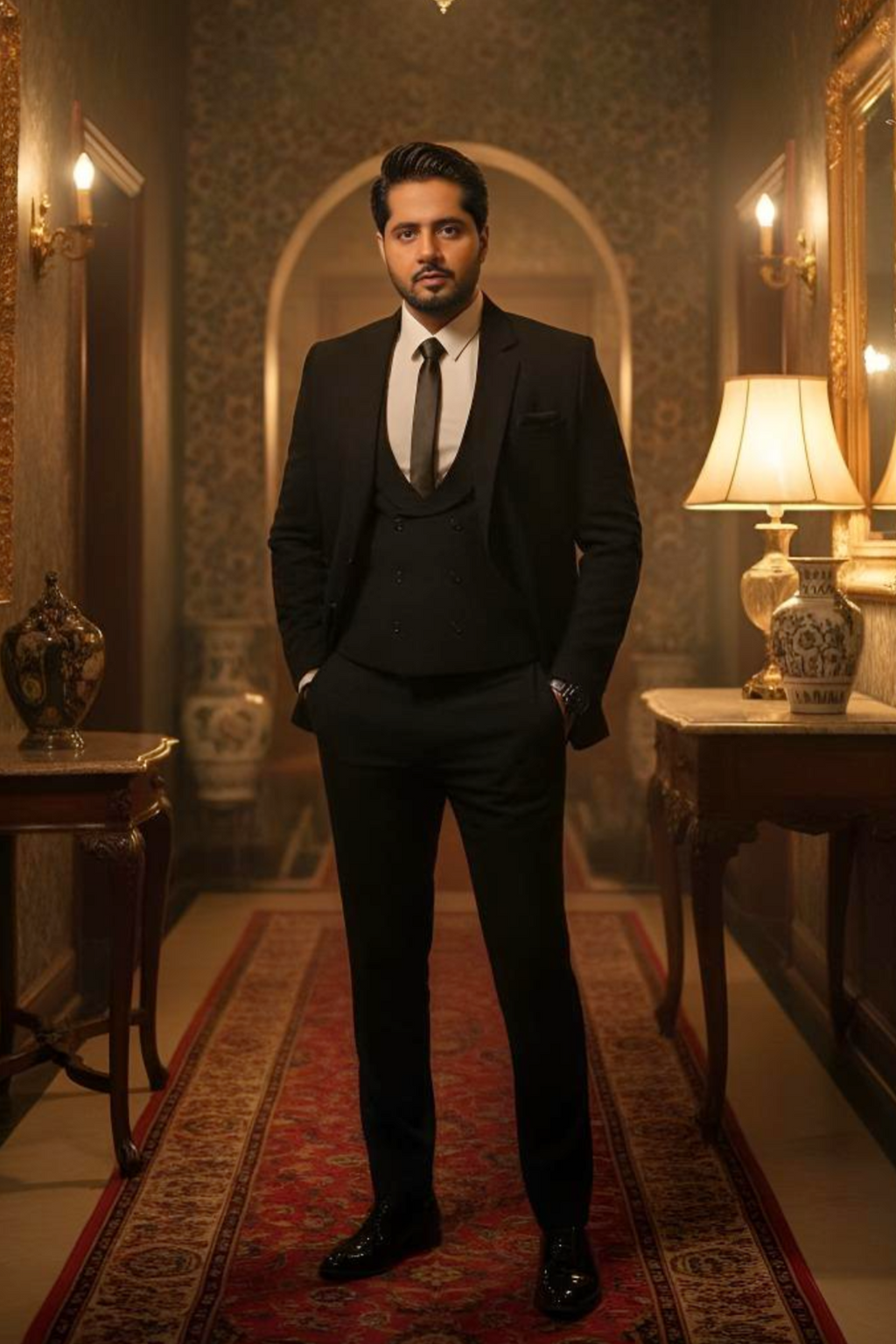 Black Armani 3p Suit Suits HumayunAlamgir S