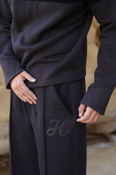 Black H Logo sweat pant Humayunalamgir