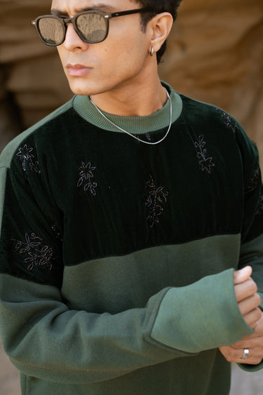 GREEN FLEECE SWEATSHIRTS