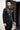 Black Self Jamawar Prince Coat humyaunalamgir