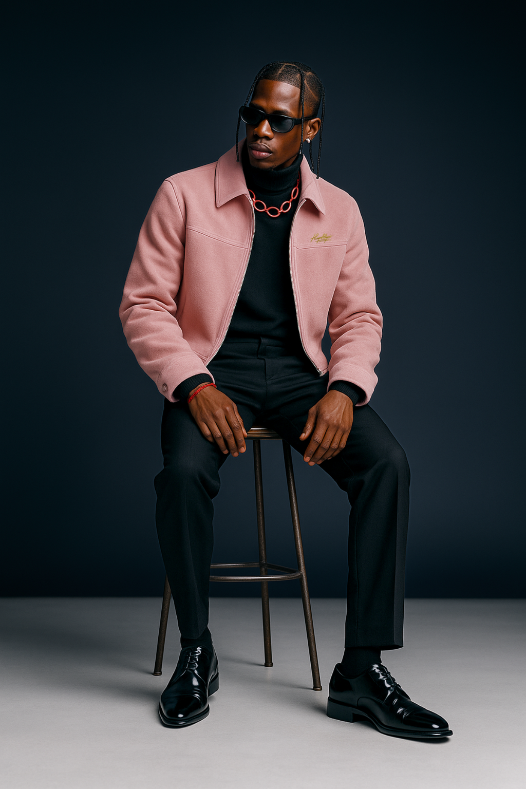 VELVET JACKET - BLUSH PINK Winter Jackets Humayun Alamgir