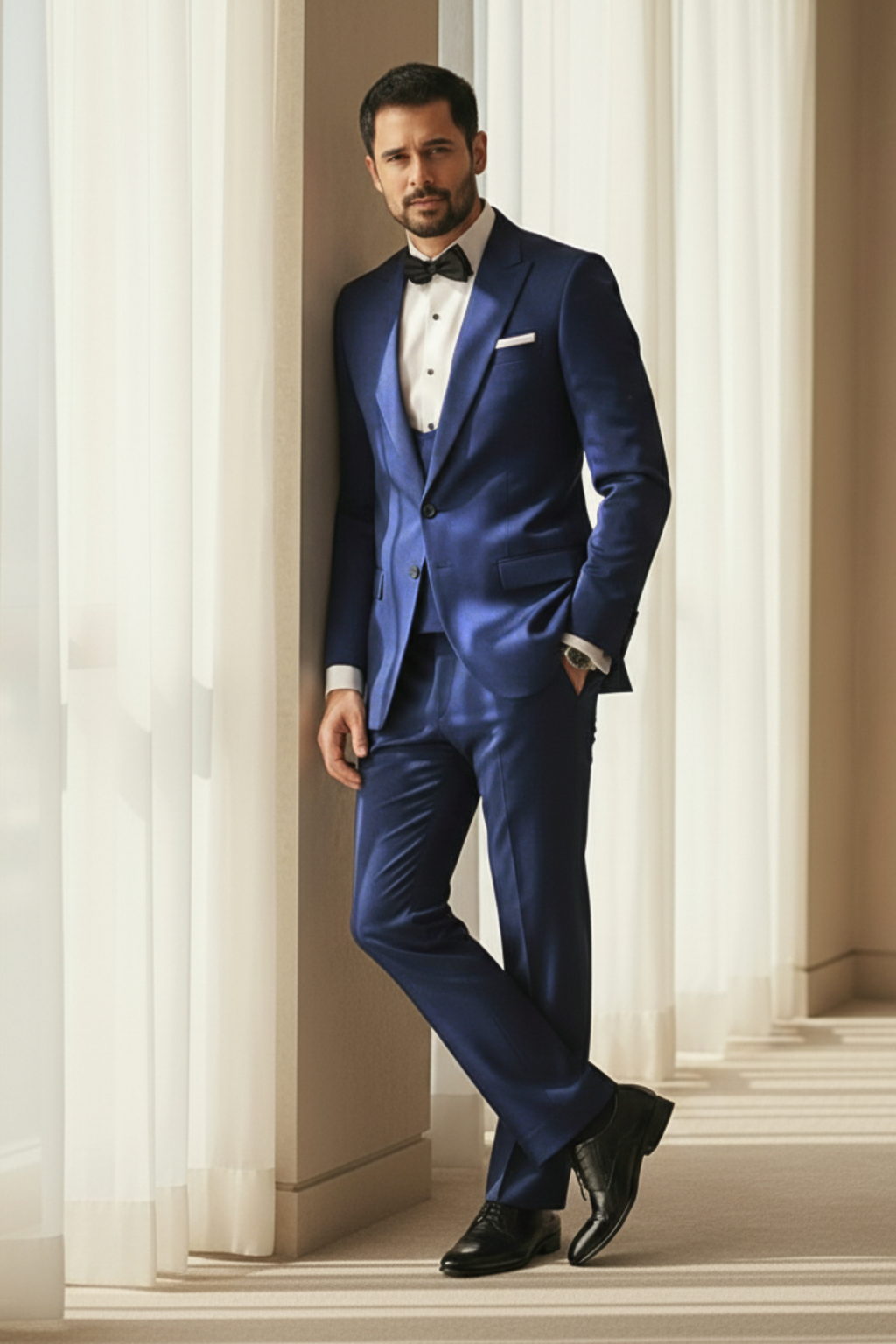 Blue Italian Fabric Suit Suits HumayunAlamgir