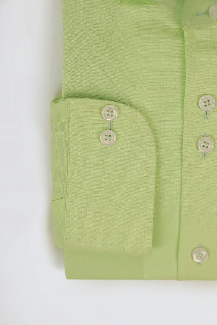 pistachio green linen Shirt Humayunalamgir