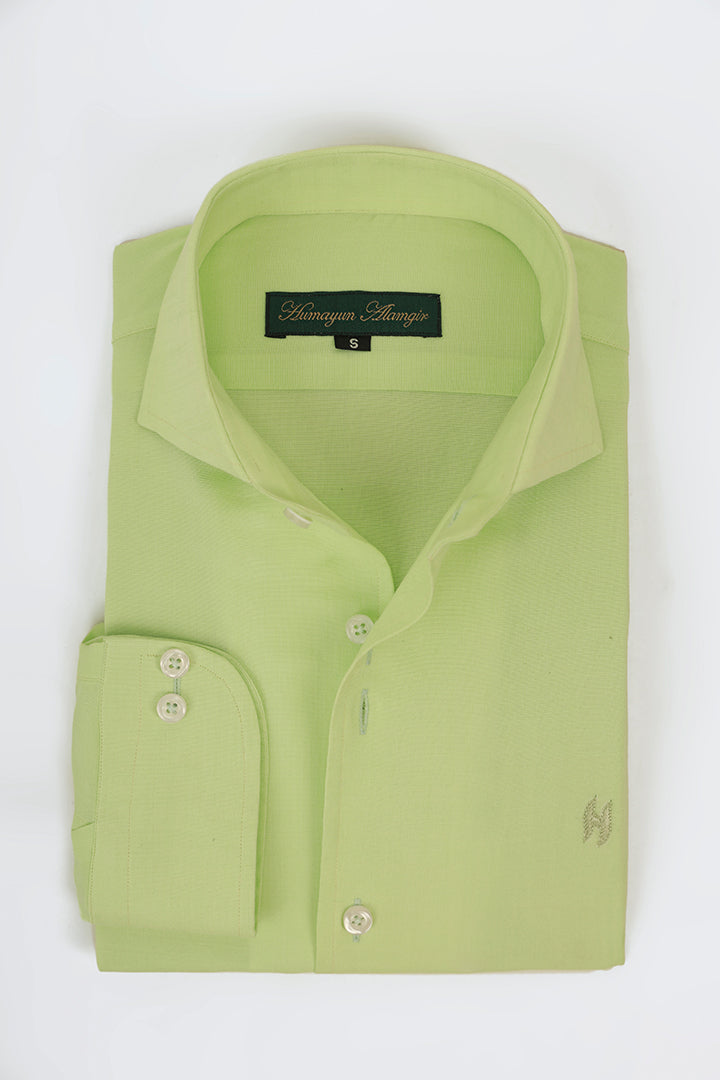 pistachio green linen Shirt