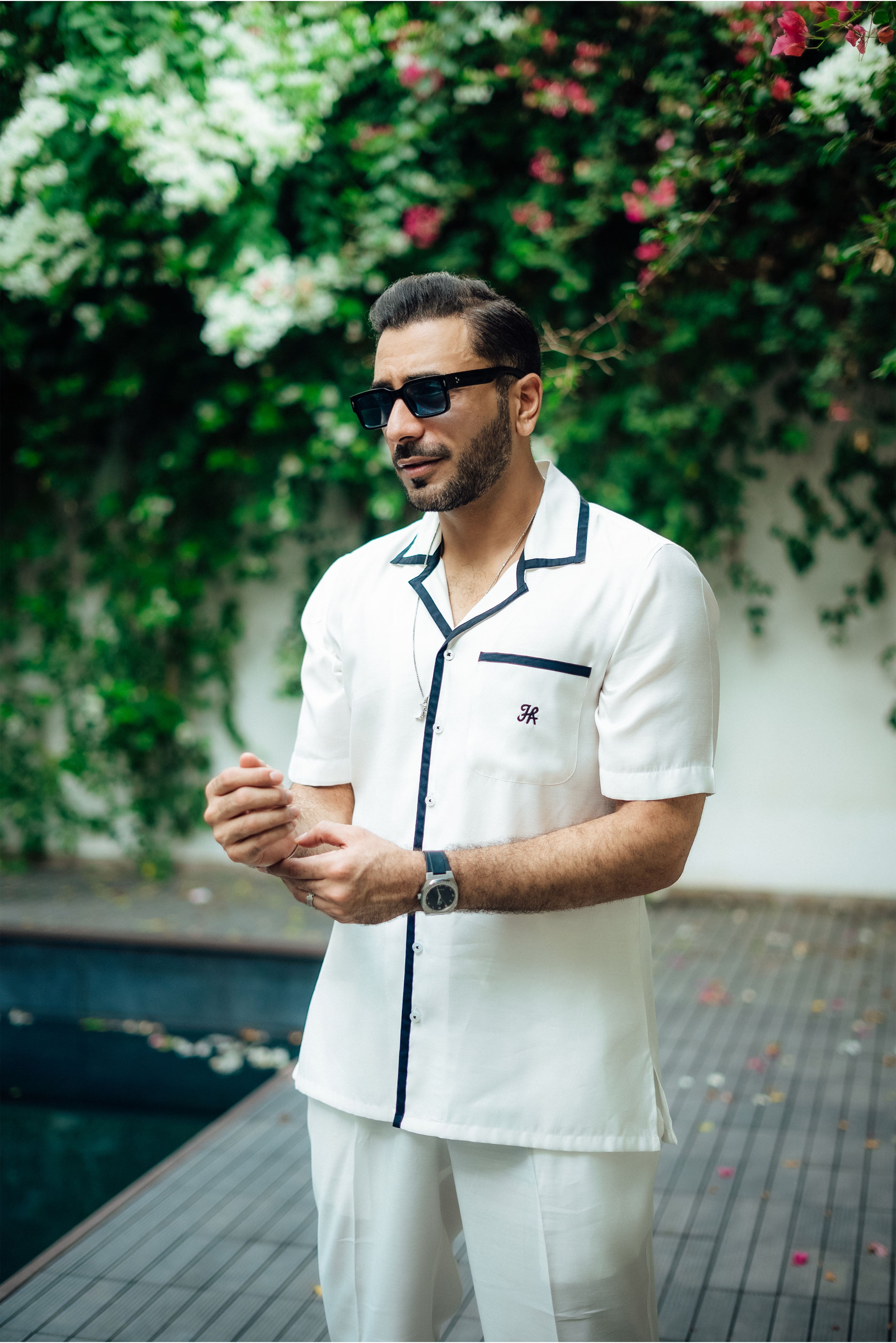 White Linen Co-rd Set Humayun Alamgir