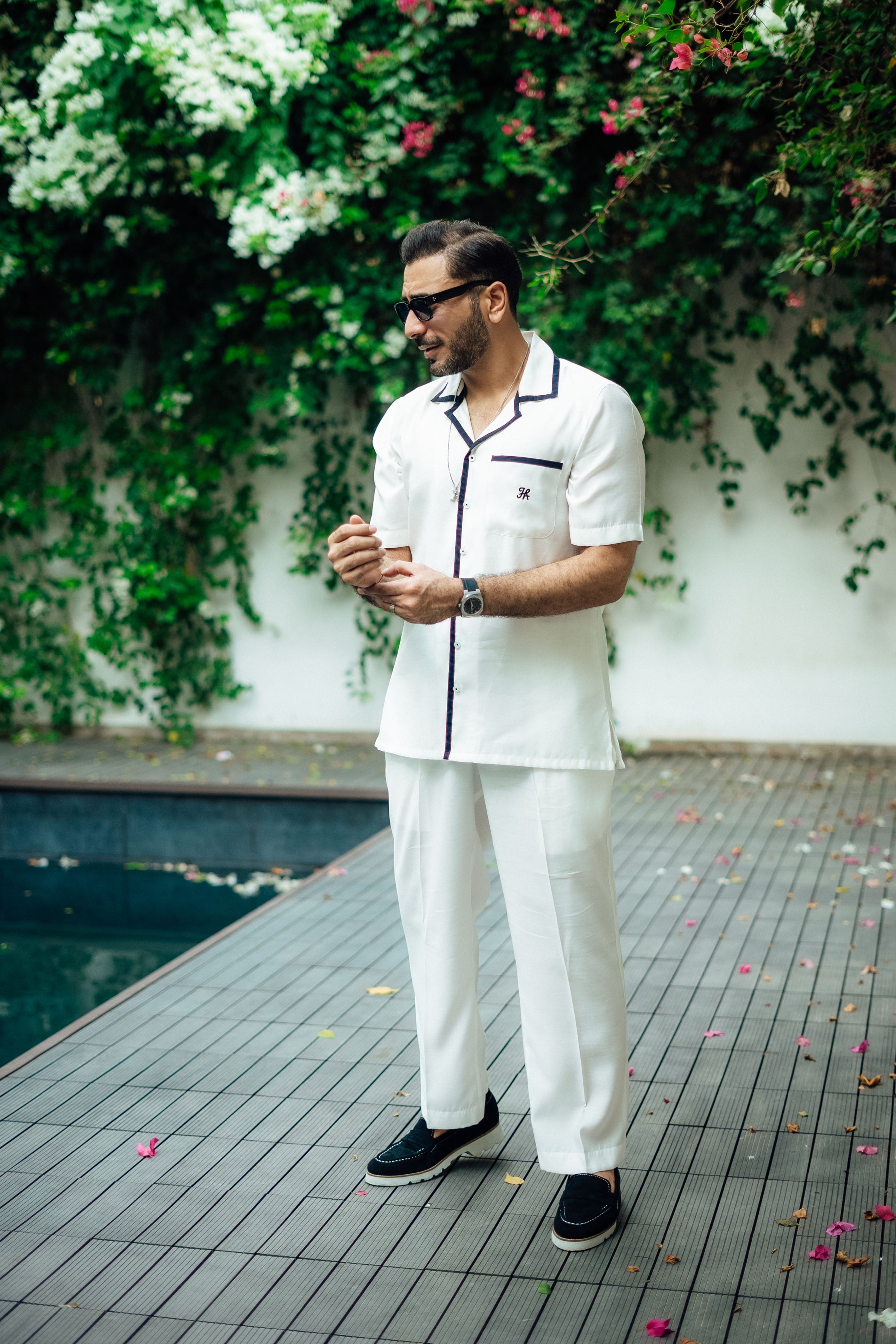 White Linen Co-rd Set Humayun Alamgir