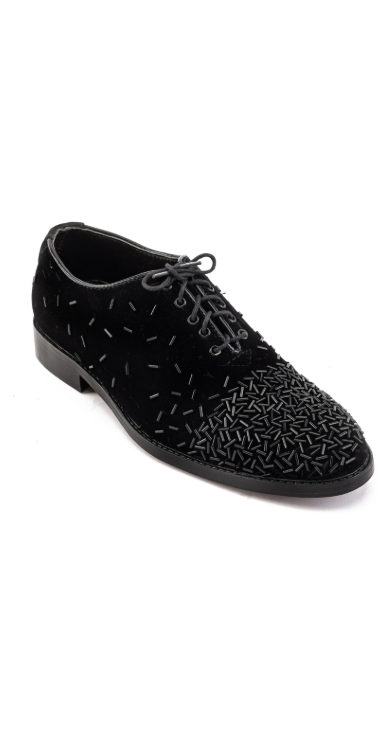 Black Velvet Cut Dana Shoes Shoes humyaunalamgir