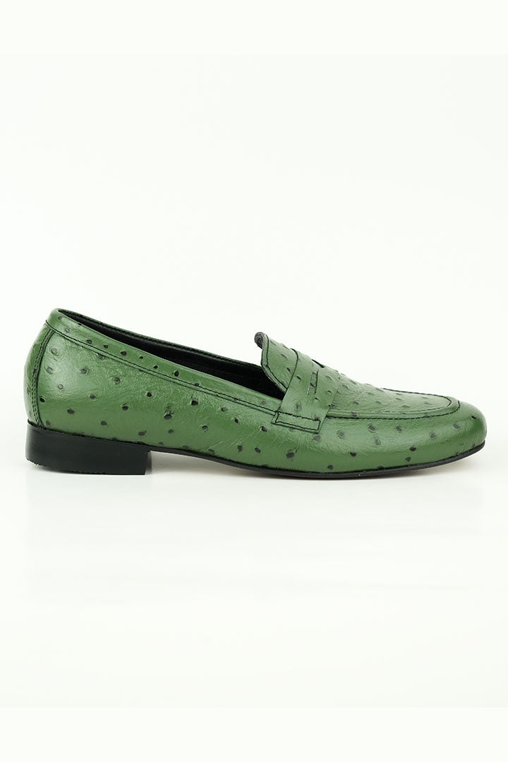 OLIVE GREEN MILD LOAFERS Shoes humyaunalamgir