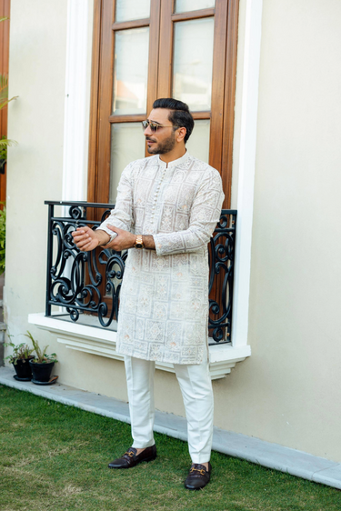 "SHAH" champagne Kurta Pajama