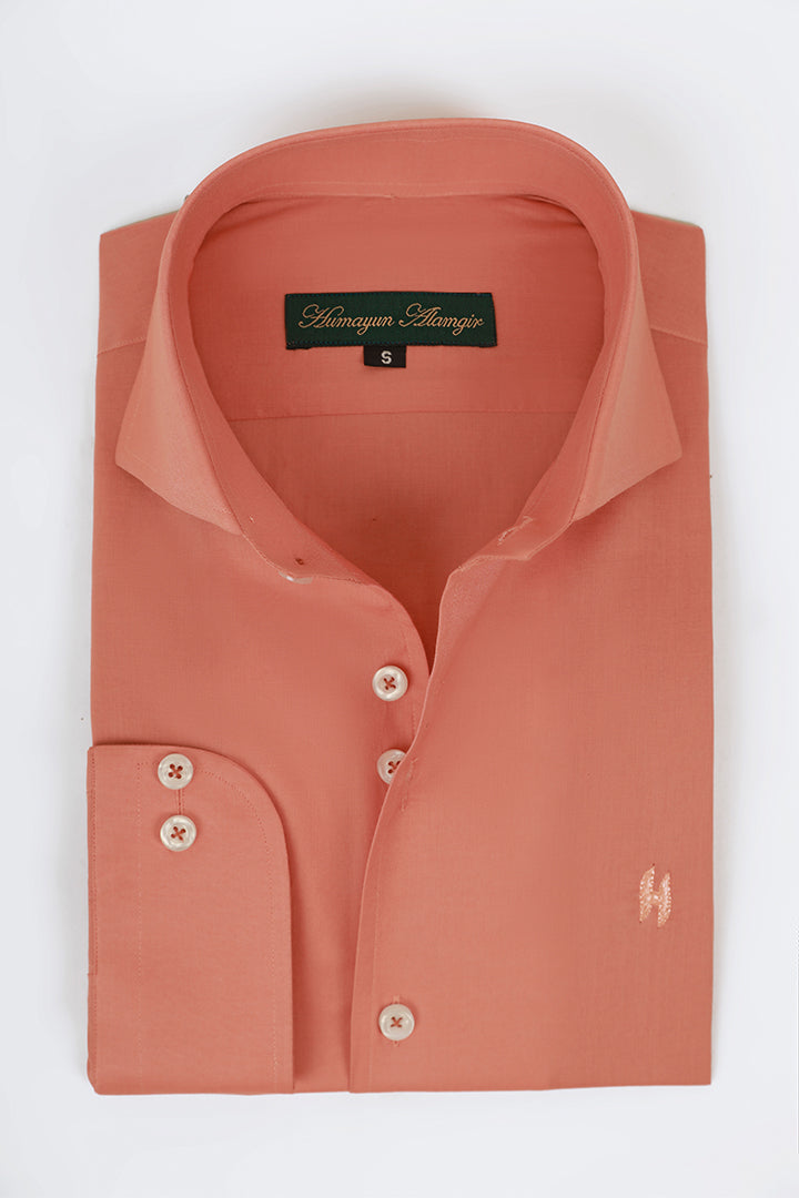 Salmon Pink Linen shirt