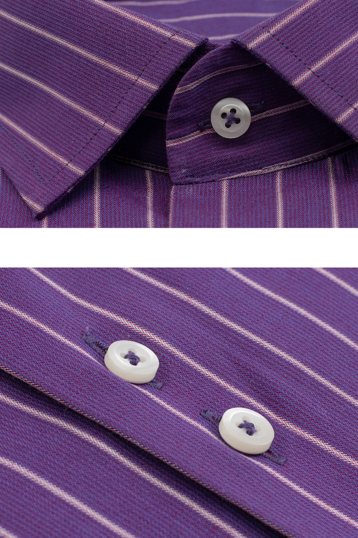 PURPLE STRIPS SHIRT Semi Formal humyaunalamgir
