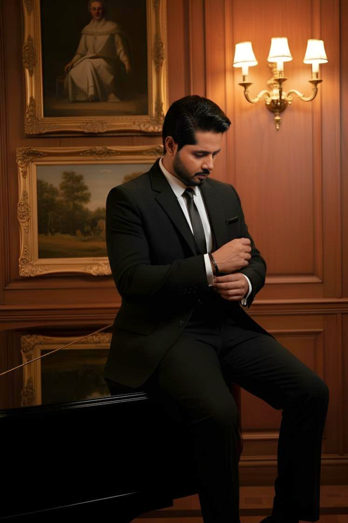 Black Armani 3p Suit Suits HumayunAlamgir