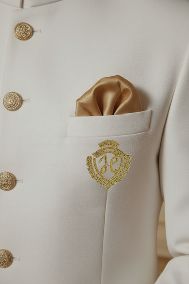 ROYAL WHITE PRINCE COAT WITH KURTA/PAJAMA Prince Coats Humayun Alamgir