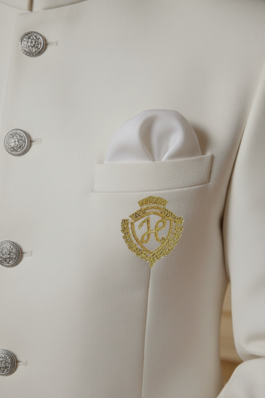 ROYAL WHITE PRINCE COAT WITH KURTA/PAJAMA Prince Coats Humayun Alamgir